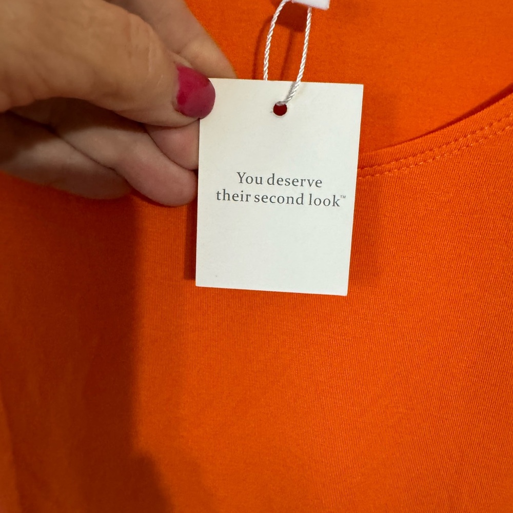 * NWT   ORANGE BODYSUIT TOP   LARGE/XLARGE   #G - Picture 6 of 7